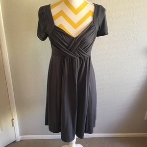 Gray short sleeve dress